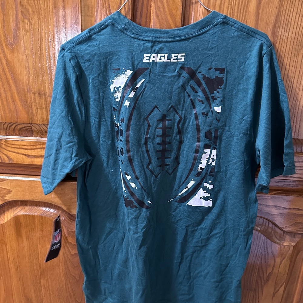 NFL Dark Green Philadelphia Eagles youth size XL 18–20 Logo T-Shirt NEW - Picture 5 of 8